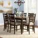 Sand & Stable™ Mereworth 7 - Piece Dining Set Wood in Brown | 38.75"H x 21.75"L x 17.75"W | Wayfair 708AAEF3AEF84B8CBB7E9D247BE50024