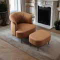 Sofa Chair - Leisure Chair - Orren Ellis Modern light luxury minimalist sofa chair Simple sofa Italian leisure chair Faux | Wayfair