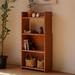 Hokku Designs Prebe Bookcase Wood in Brown | 46.85 H x 23.62 W x 10.03 D in | Wayfair 54F7DB240CDC4275B8FB0708B6678F3F