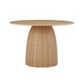 Latitude Run® Rachon 47.2" Solid Wood Pedestal Dining Table Wood in Brown | 29.5 H x 47.2 W x 47.2 D in | Wayfair 7C0C88BC2FBA414A87B028AD6CE5B2CE