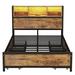 Ivy Bronx Giambanco Bed Wood in Black/Brown | 43.3 H x 54.3 W x 75.2 D in | Wayfair A360BDA8472D464B895D2E7DC64EE91E