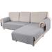 Eider & Ivory™ Waterproof L-Shaped Sectional Couch Cover,2-Piece Reversible Slipcover w/ Chaise Lounge Cover in Gray | 0 W in | Wayfair