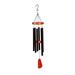 Arlmont & Co. Sahrye 30" H Avria Hand Tuned Wind Chime, Fur Elise Metal in Black/Brown | 30 H x 6 W x 6 D in | Wayfair