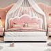 House of Hampton® Jelica Upholstered Platform Bed Upholstered in Pink | 44.09 H x 61.59 W x 80.09 D in | Wayfair 47332B2FF45D4312949A20C584EC71AF