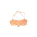 American Eagle Outfitters Swimsuit Top Orange Print Sweetheart Swimwear - Women's Size Medium