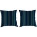 Sunbrella 18" x 18" Outdoor Throw Pillow (Set of 2) - 18'' L x 18'' W x 4'' H