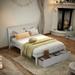 Full Size Platform Bed with Under-bed Drawer,Made Of Pine Wood And High- Quality MDF,Featuring Spacious Under-Bed Space