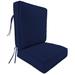 22" x 45" Outdoor Deep Seat Chair Cushion Set with Ties - 45'' L x 22'' W x 4'' H