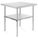 24 x 30 NSF Commercial Stainless Steel Table for Kitchen Prep & Work - 24" x 30"