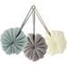 3 Pcs Bath Ball Towel Sponge Scrubber Take Body Wash Travel Loofah with Case for Bathing Girl Man