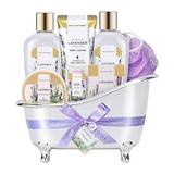 Spa Gifts for Women - Spa Kit Gift Baskets for Women Spa Luxetique 8 Pcs Lavender Bath Sets for Women Gift with Bubble Bath Lotion Gift Sets Birthday Gifts for Mom Her Women Christmas Gifts