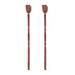 2Pcs Wooden Back Scratcher Tickler Back Massager Creative Scratching Arm Brown