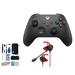 Microsoft Xbox Wireless Carbon Black Controller for Xbox Console + Wired Earbuds With Cleaning Kit BOLT AXTION Bundle Like New