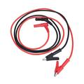 2 Pcs Banana Plug to Alligator Clip Test Lead Crocodile Clip Test Cable with Banana Plug (Black And Red)