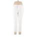 Roz & Ali Casual Pants - High Rise: White Bottoms - Women's Size 14 Petite