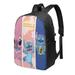 Stitch Travel Laptop Backpack with USB Port and Headphone Port Adult Children Student Backpack for College Work Camping