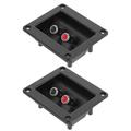 2pcs Speaker Terminals Connectors Speaker Binding Post Plate Speaker Terminal Cups