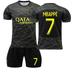 Mens/Kids 2022 Soccer Game Paris Fans Jerseys Football Team Shirts Black Gold