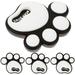 4 Pcs Snowboard Foot Pad Split Mat Ski Surfboard Stomp Pad Snowflake Sticker Anti-slip Sticker Ski Stickers Claws White Silica Gel