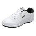 Ramiter Basketball Shoes mens fashion sneakers suede trim low top lace up tennis shoes White