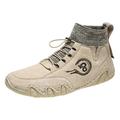 Ramiter Basketball Shoes Bolt Mens Mesh Sneakers Lightweight Tennis Shoes Casual Trainers Beige