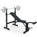 Historyli Go5H Utility Weight Bench Weight Bench Bench Press Set With Squat Rack And Bench For Home Gym Full-Body Workout 67.72 x 32.68 x 46.46 In