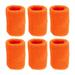 Uxcell 8x10cm Sport Wrist Bands Cotton Absorbent Athletic Sweatband Orange 6 Pack