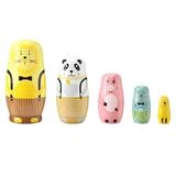 NUOLUX 1 Set of Chic Matryoshka Doll Adorable Painted Russian Nesting Toys for Children