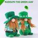 2 Pack St. Patrick s Day Mr and Mrs Gnomes Plush Green Standable Handmade Adorable Scandinavian Faceless Doll Party Favors for St. Patrick s Day Home Decors Holiday Presents