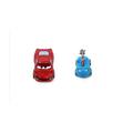 Bundle of 2 | Disney and Pixar Cars 2-inch Minis Series 1 | Collectible Toy Metal Cars | Lightning McQueen & Ankylosaurus