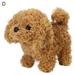 Cdar Electronic Interactive Dog Pet Toy Walking Barking Singing 7 Inches Plush Golden Retriever Realistic Lifelike Animals Animated Stuffed Puppy Dog Toy for 3 4 5+ Years Old Kids Girls Boys