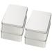 4pcs Iron Dice Cases Square Dice Organizers Dice Packing Cases Dice Boxes With Foams Pad