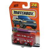 Matchbox On Tour (1999) Mattel Red London Bus Toy #74/100 - (Dented Plastic)