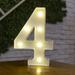 LED Light Up Number Number Sign Night Lights for Wedding Birthday Party Christmas Home Bar Decoration 0-9