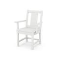 POLYWOODÂ® Prairie Dining Arm Chair in White