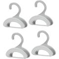 4 Pcs Bag Hook Crossbody Tote Over Door Clothes Hanger Rack Coat Rack Hooks Purse Hook for Wall Thin Hangers Space Saving Hangers for Clothes Tote Bag Hanger Handbag Hanger Bags Ps