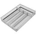 1pc Office Kitchen Drawer Storage Holder Drawer Storage Organizer (Silver)