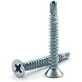 Flat Head Self Drilling Screws Zinc Plated Steel TEK Sheet Metal Screws X 2 Qty 100