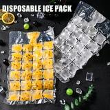 Hxoliqit One-time Ice Bag Popsicle Bags Plastic Storage Bags Ice Grids Clear 24 Kitchenï¼ŒDining Bar Baking Supplies Diy Ornaments Kitchen Set DIY Mould Kids Kitchen