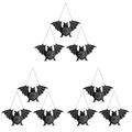 9 Pcs Bat Chandelier Ornament Decor Halloween Light Astetic Room Lamps for Plastic Festival Hanging Lights