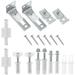 Sliding Door Repair Parts Folding Door Hardware Door Repair Kit Colodial Silver Silverts Bifold Door Hardware Kit