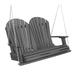 Wildridge Heritage 2-Seat Porch Swing Dark Gray Outdoor Weather Resistant Poly Patio Furniture