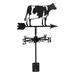 1 Set of Cow Weathervane Wind Direction Indicator European Style Weather Vane for Roof Garden Patio