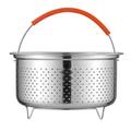 Stainless Steel Rice Steamer Outdoor Pot Drainable Holder Accessories Vegetable Asian Vegetables Corn Canned