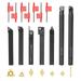 Shinysix Turning Tool Kit 7pcs 12mm Shank Tool Bar Set Diameter Lathe Tool Tool Bar Set Steel Lathe Tool Bar Shank Diameter Lathe 12mm Shank Diameter