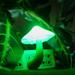 Pjtewawe Mushroom Night Light Yellow Led Light Sensing Night Light Light LED Light Bedside Feeding Light Night Lights Green