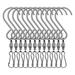 12 Pcs Plant Stand Outdoor Hooks for Hanging Bird Feeder Hooks Hook up Lantern Stainless Steel
