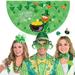 AZZAKVG St. Patrick s Day Garden Decor Patricks Fan Flag Irish Patriotic Half Polyester Cloth Green Gnome Bunting For Indoor And Outdoor Hanging Decoration Decorations Yard Home