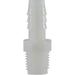 Midland Industries 33022W 0.75 x 0.5 in. Hose Barb x MIP Nylon Male Adapter White