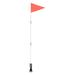 2 Sets Tail Flag Flags Bike Flag Bicycles Flag Flag Holder Safety Flag for Bike Double Sided Flag Bike Supply Child